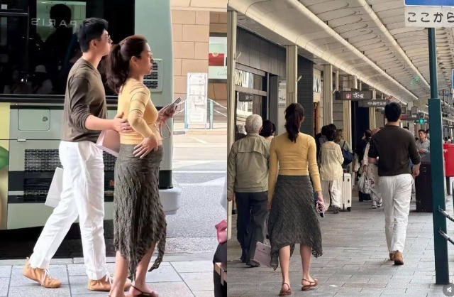 Dương Thái Ngọc lộ bụng bầu cùng bạn trai