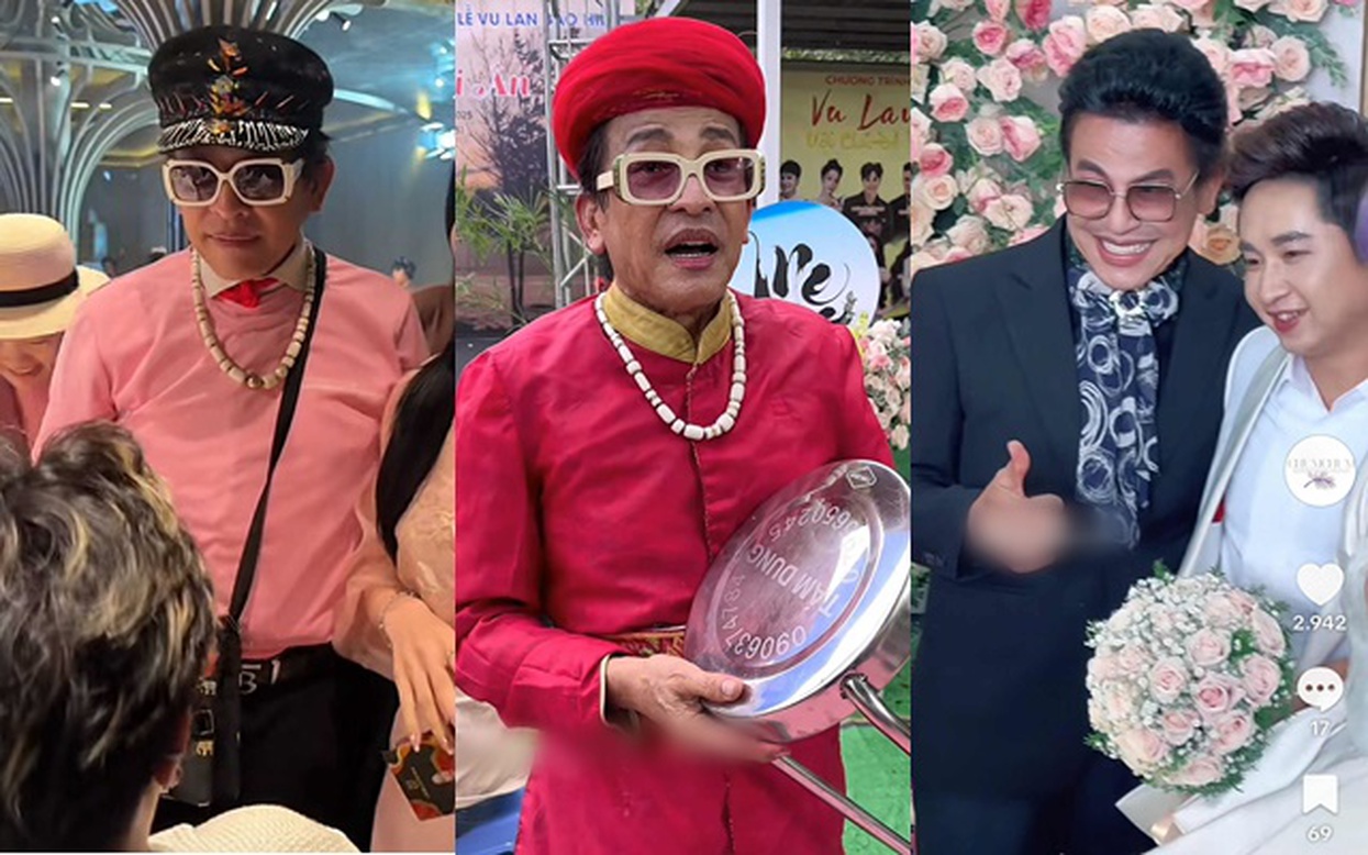 MC Thanh Bạch diện vest độc lạ tại đám cưới Hồ Quang Hiếu
