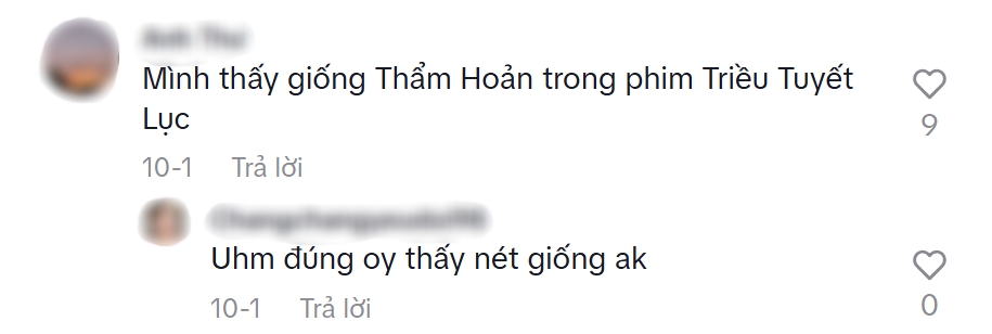 Nhan sắc giống nhau của Lý Lan Địch và Bích Ngọc