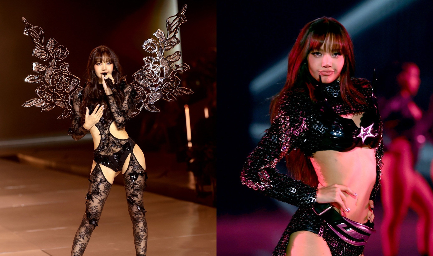 Lisa trong show trình diễn nội y Victoria's Secret