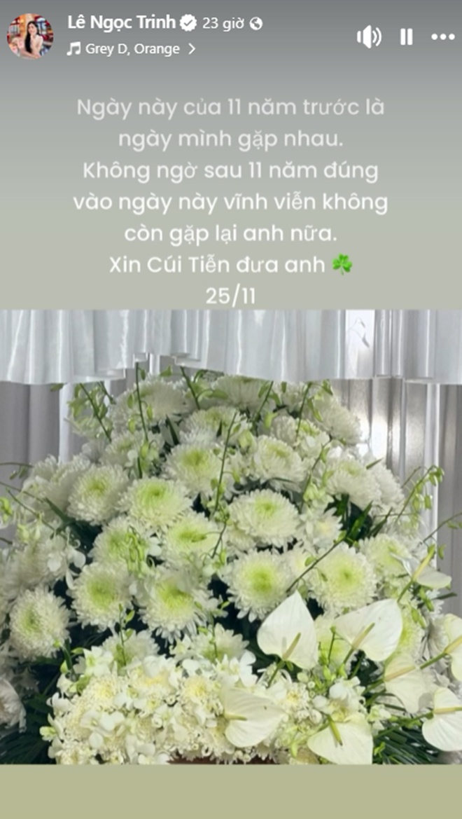 Ngọc Trinh tiễn biệt bạn trai cũ