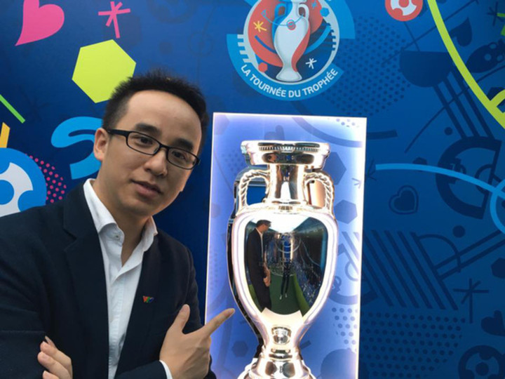 Khắc Cường tại phòng thể thao VTV