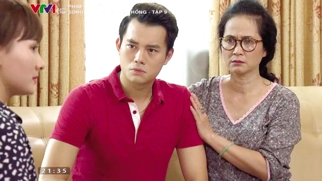 Hình ảnh Anh Dũng đóng phim truyền hình