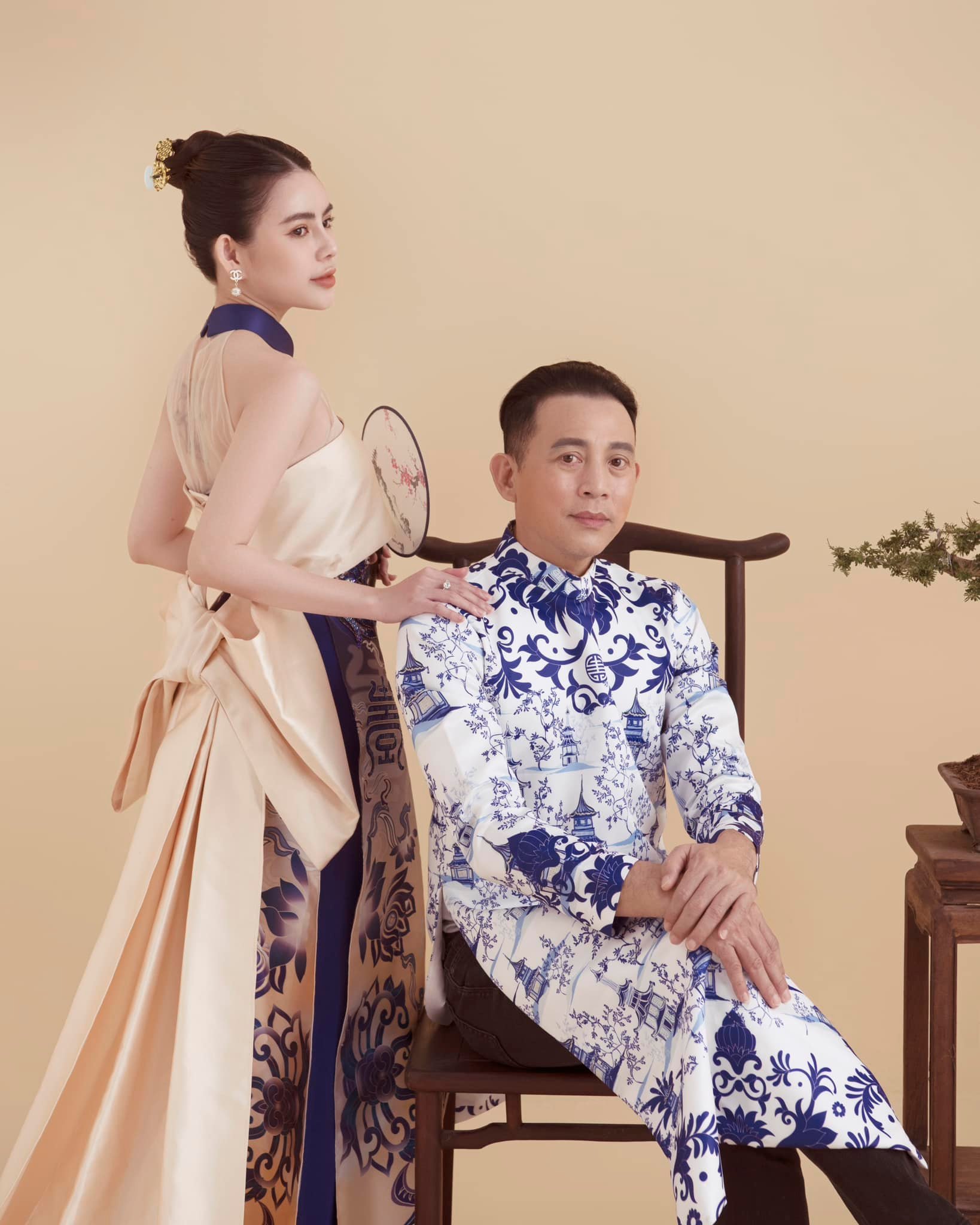 Hữu Tiến và con gái.