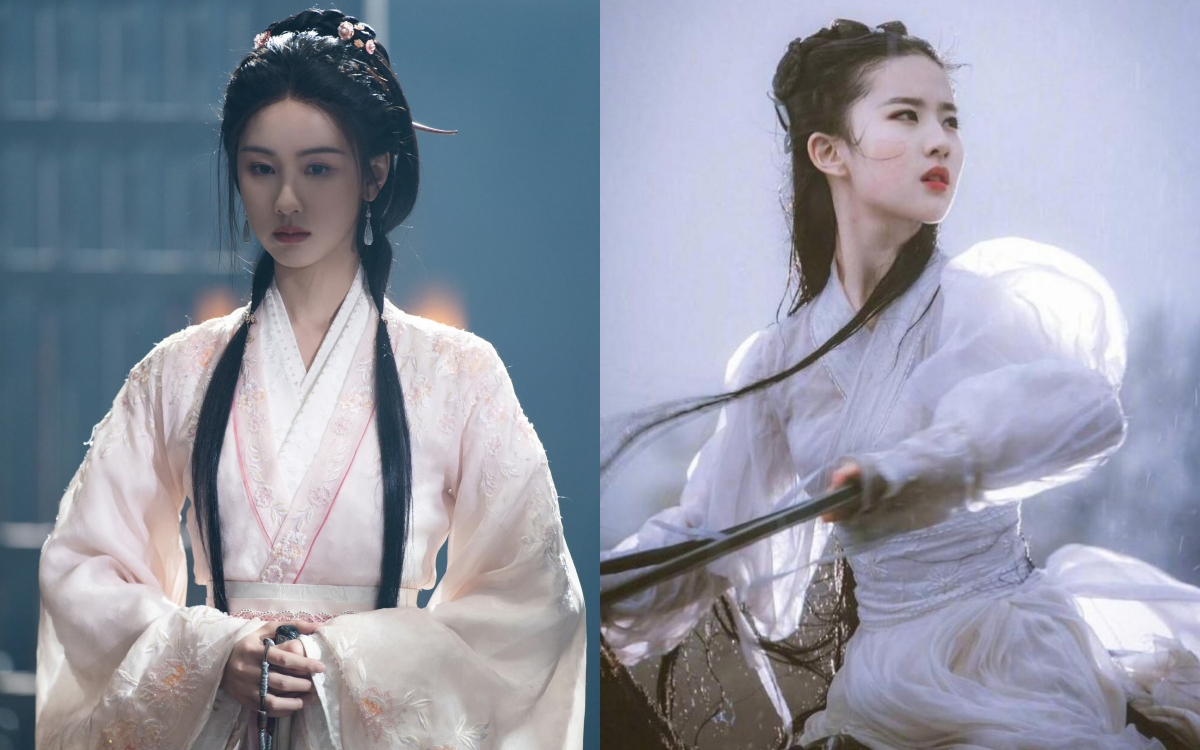 Gương mặt méo mó gây sốc của bản sao Lưu Diệc Phi: Thế này mà đòi là thần tiên tỷ tỷ- Ảnh 2. Truyền thông so sánh Trần Đô Linh với Lưu Diệc Phi, còn gọi cô là thần tiên tỷ tỷ thế hệ mới.