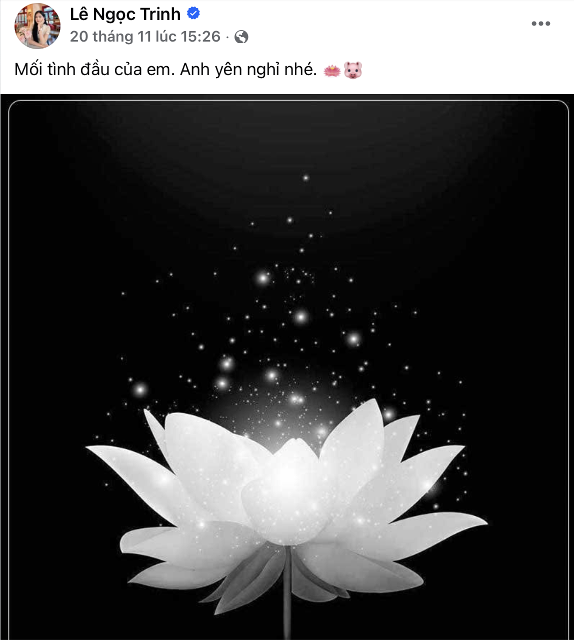 Ngọc Trinh chia sẻ về bạn trai cũ vừa qua đời