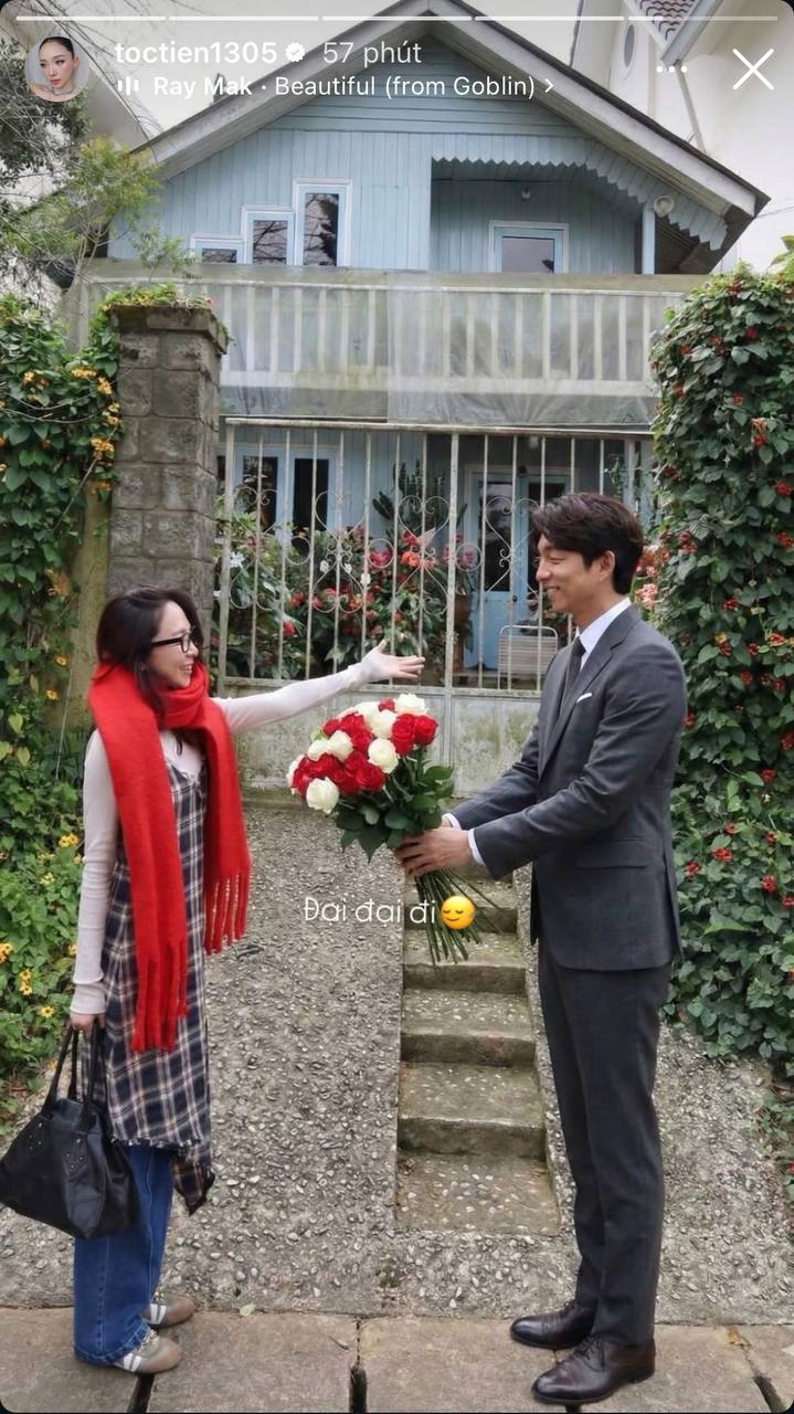 Tóc Tiên bất chấp 'đại đại đi' để có ảnh 'xịn' bên cạnh idol Gong Yoon