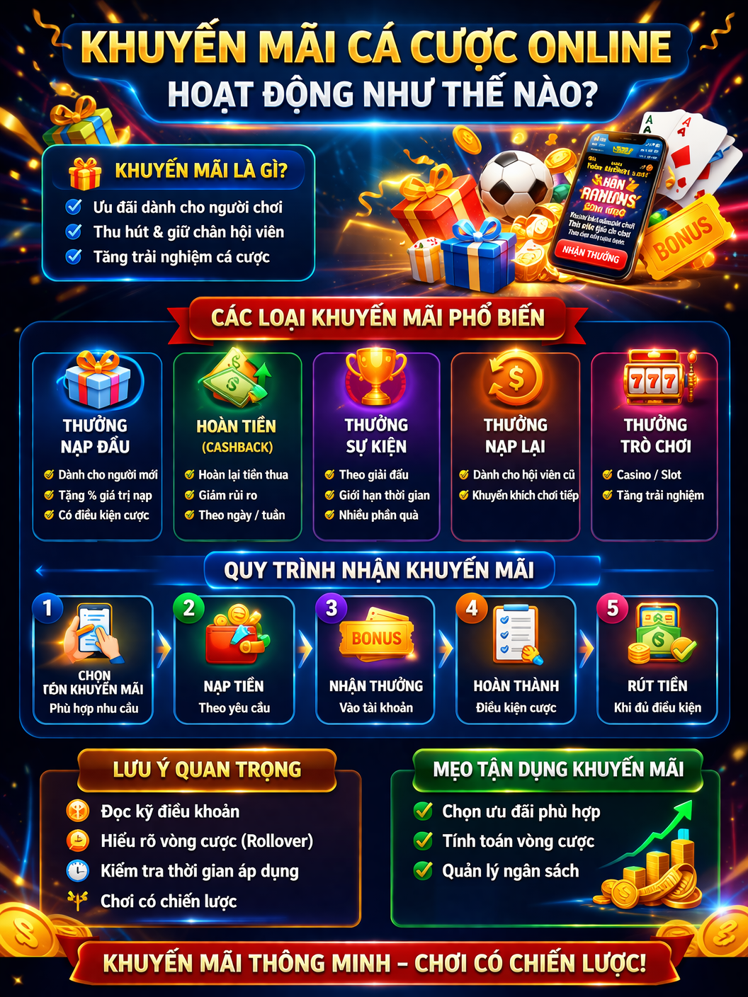 Thông tin khuyến mãi cá cược online